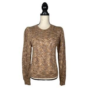 Allison New York Marled Brown Sweater     Size: S